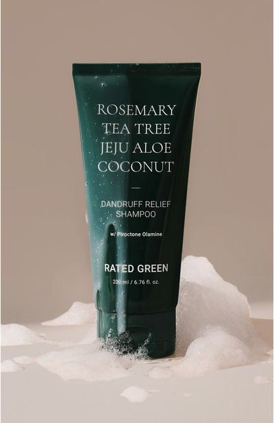 Шампунь против перхоти с розмарином, маслом чайного дерева и алоэ (200ml) RATED GREEN бесцветного цвета по цене 3700 руб., арт. 8809514550931, фото 2 Шампунь против перхоти с розмарином, маслом чайного дерева и алоэ (200ml) RATED GREEN, арт. 8809514550931, фото 2