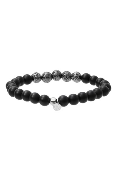 Мужской браслет TATEOSSIAN, арт. RT-BR-STS-VES0001-BLKAG-19L