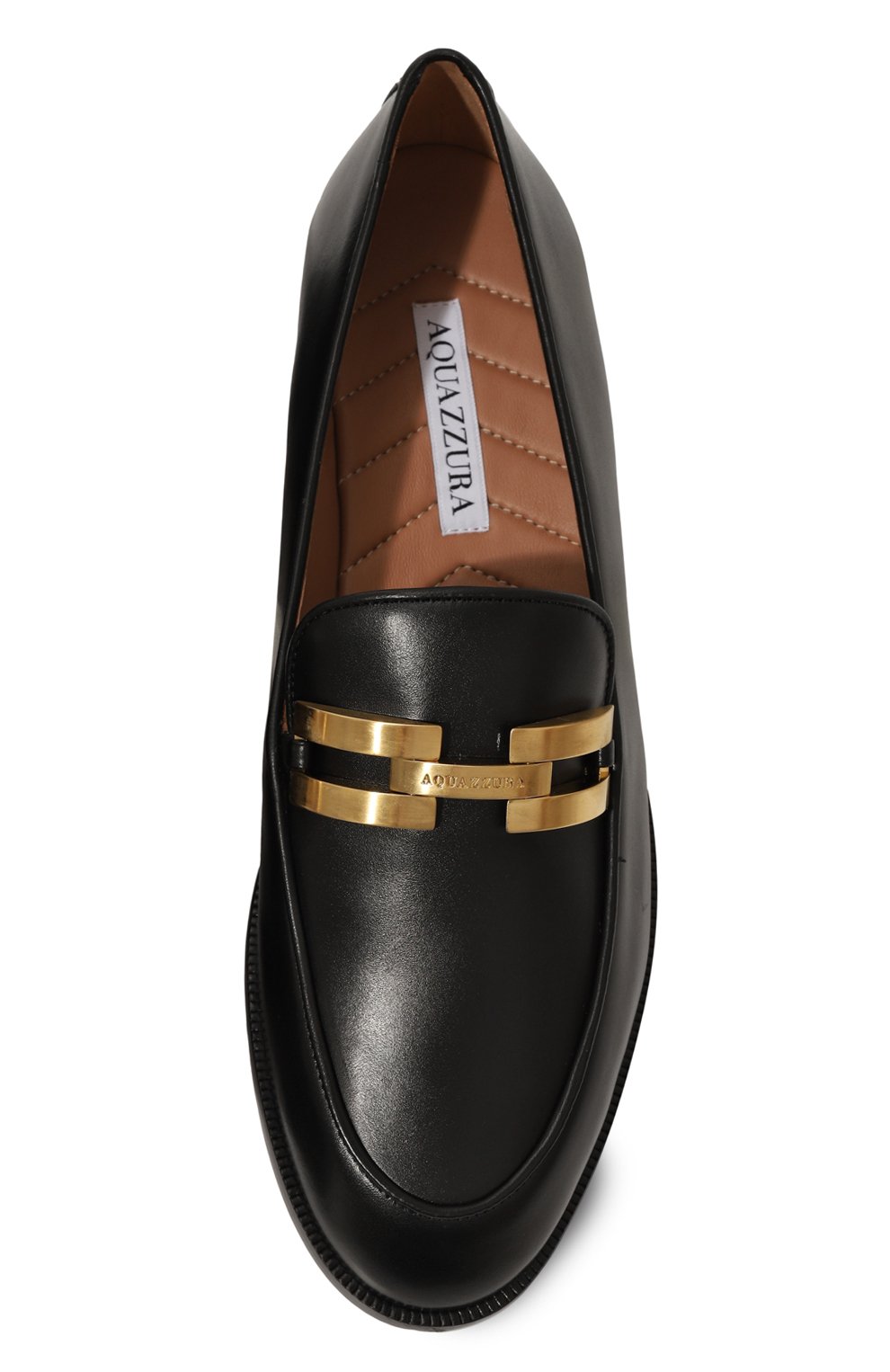 Кожаные лоферы brandi AQUAZZURA, арт. BDIFLAM0-CPF-000, фото 6