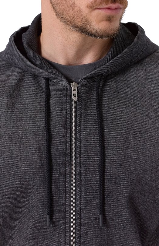 Хлопковая толстовка Diesel A16367/09L77 Серый  A16367/09L77 Фото 5