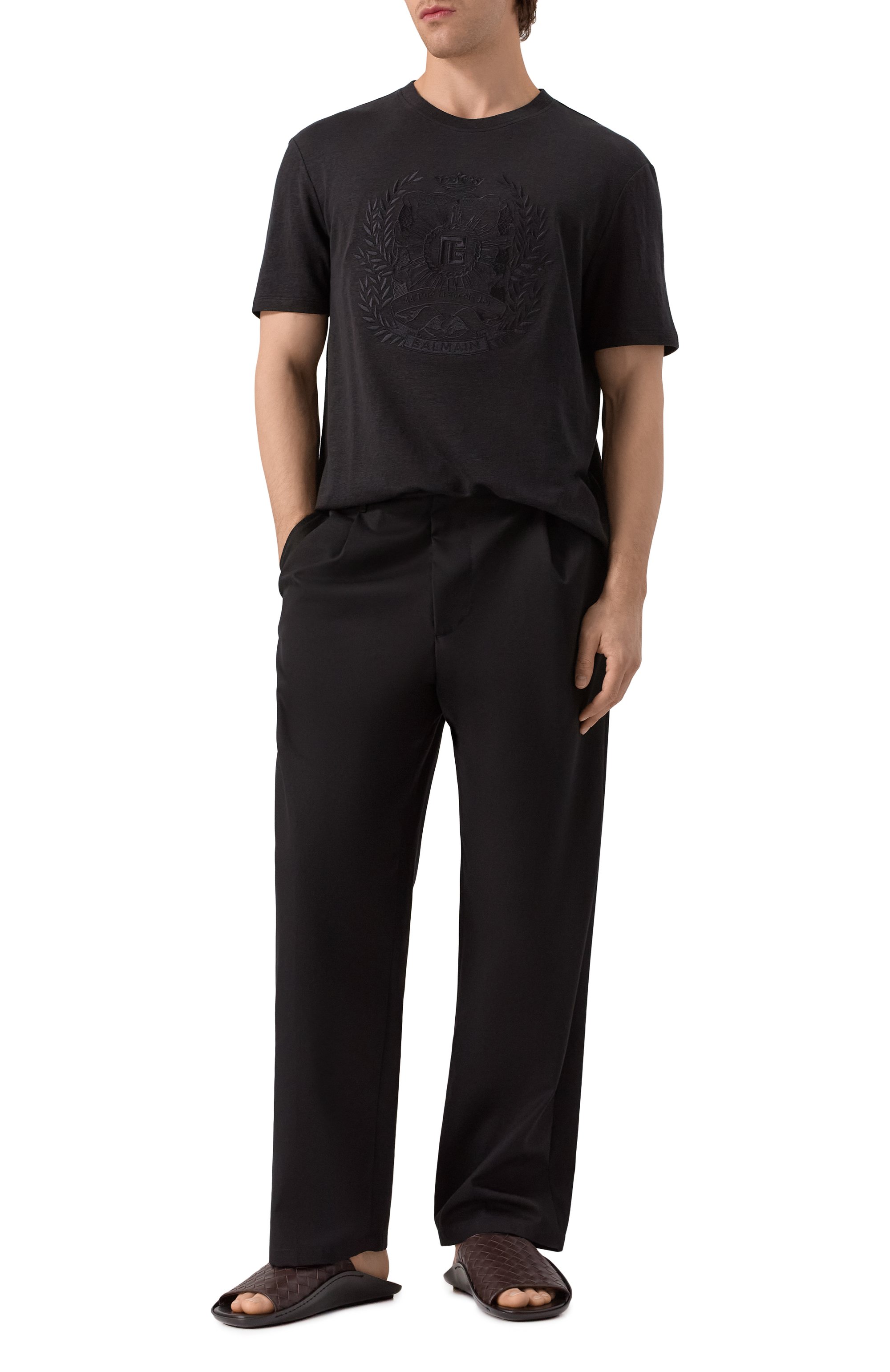 Кожаные шлепанцы wave BOTTEGA VENETA, арт. 827192/V2ED0, фото 2