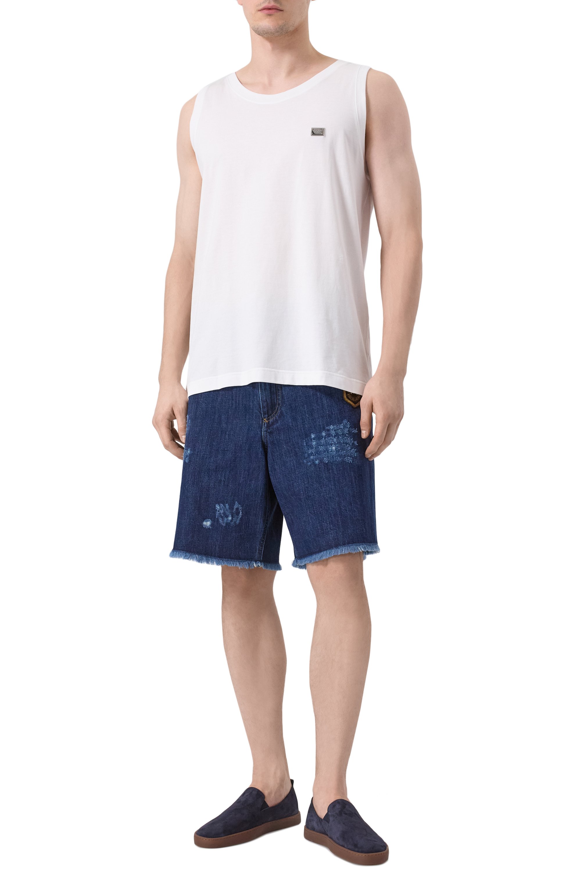 Хлопковая майка DOLCE & GABBANA, арт. G8QJ5T/G7N7A, фото 2