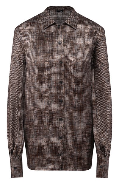 Женская шелковая рубашка KITON, арт. D48424K04S45