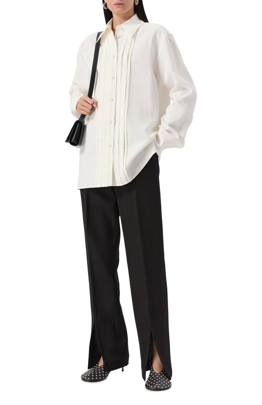 Льняная рубашка Jil Sander J02DL0224-J60001 Белый  J02DL0224-J60001 Фото 2