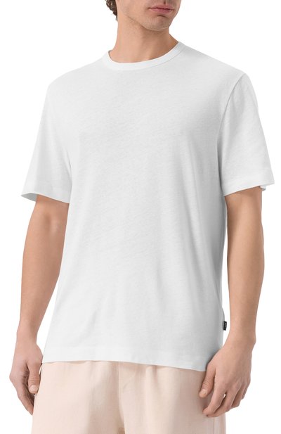 Футболка из хлопка и льна BOSS, арт. 50537498, фото 3