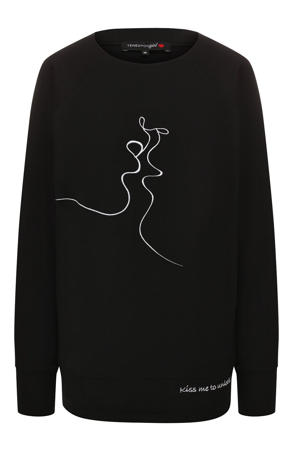 Свитшот TEREKHOV GIRL черного цвета по цене 8250 руб., арт. 2SS015/KSS/5811.900/W20, фото 1 Свитшот TEREKHOV GIRL, арт. 2SS015/KSS/5811.900/W20, фото 1