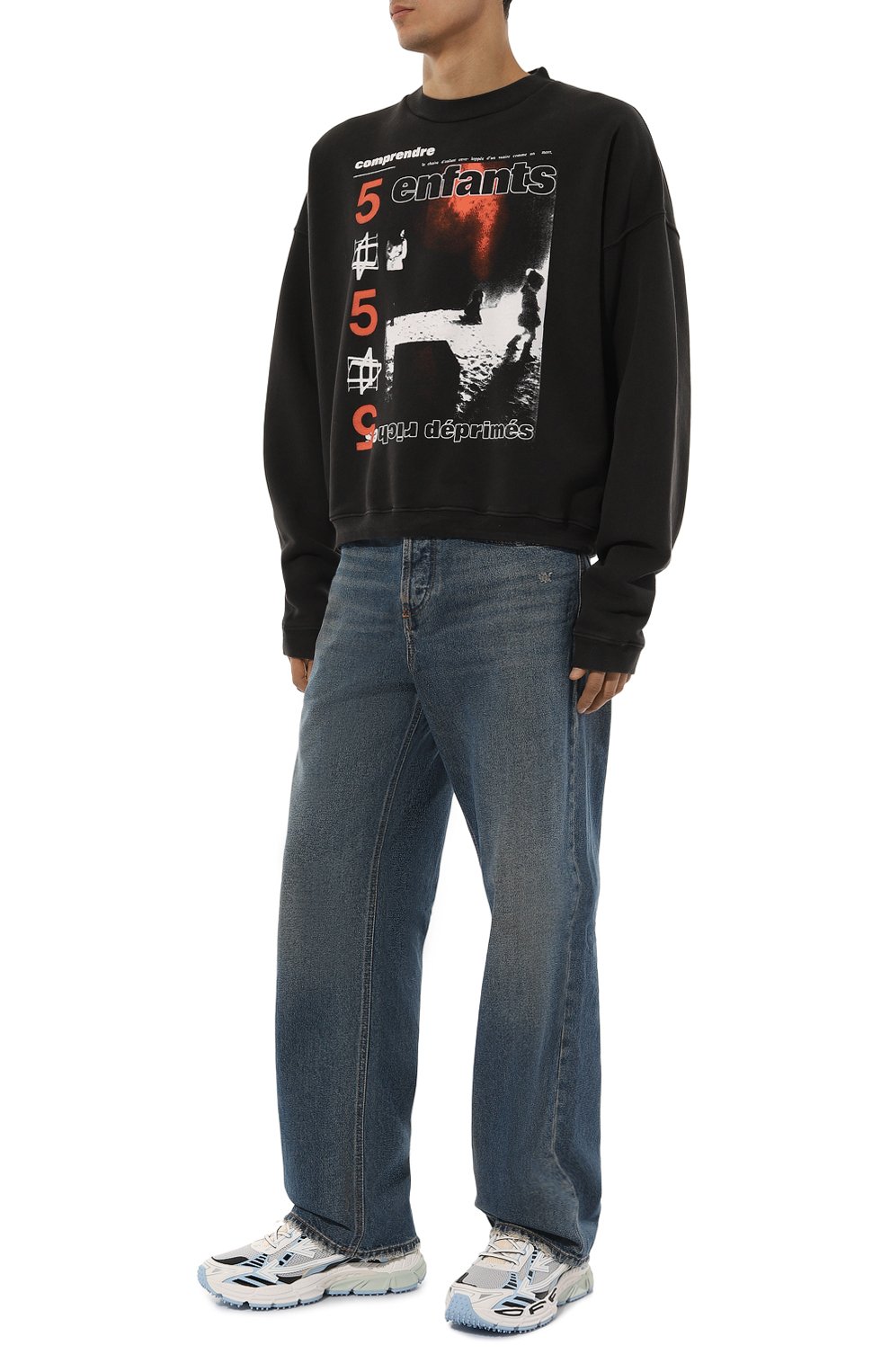 Комбинированные кроссовки be right back OFF-WHITE, арт. 0MIA295C99FAB001, фото 2