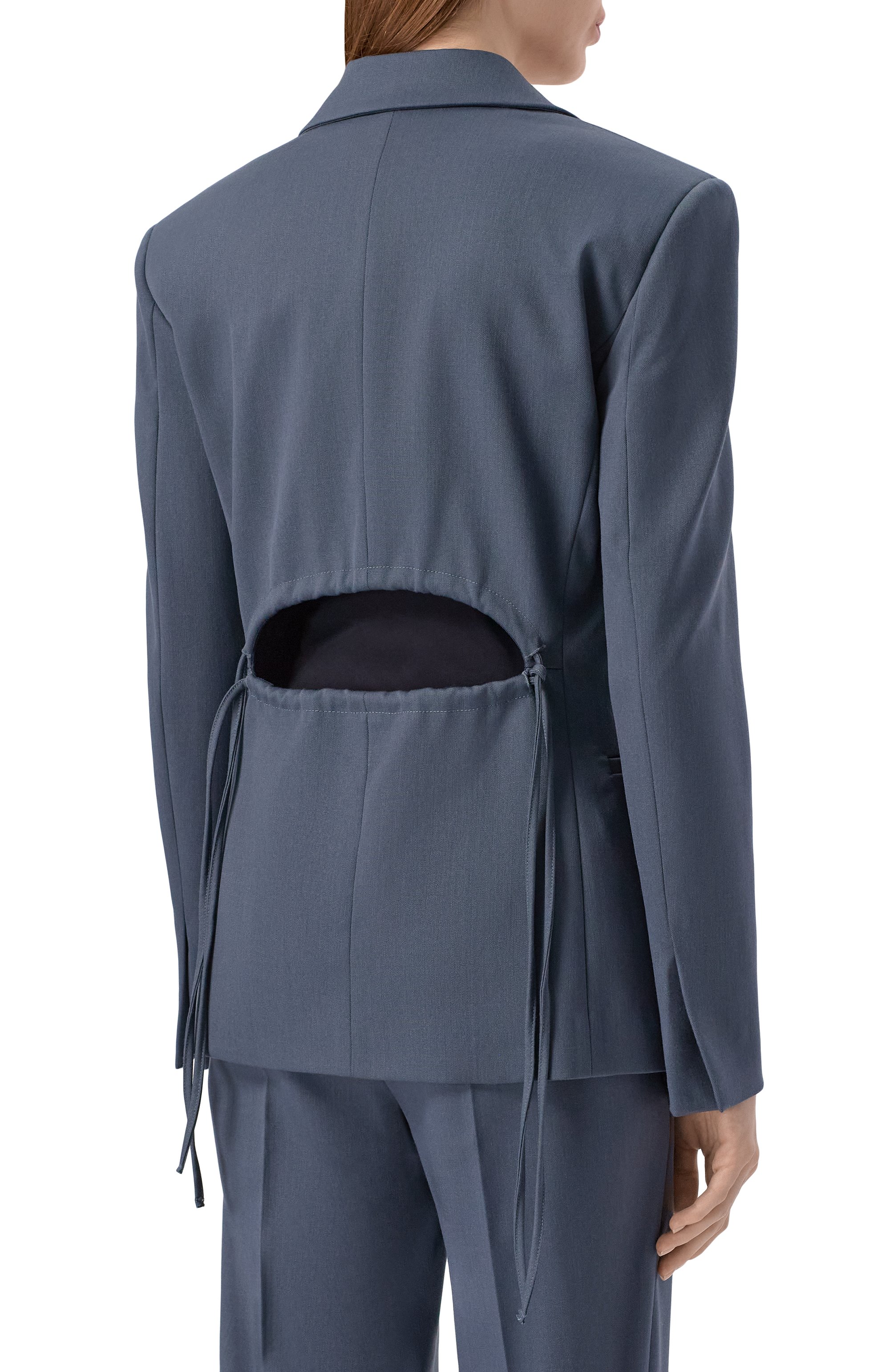 Жакет ERIKA CAVALLINI синего цвета по цене 79950 руб., арт. P5WH15, фото 4 Жакет ERIKA CAVALLINI, арт. P5WH15, фото 4