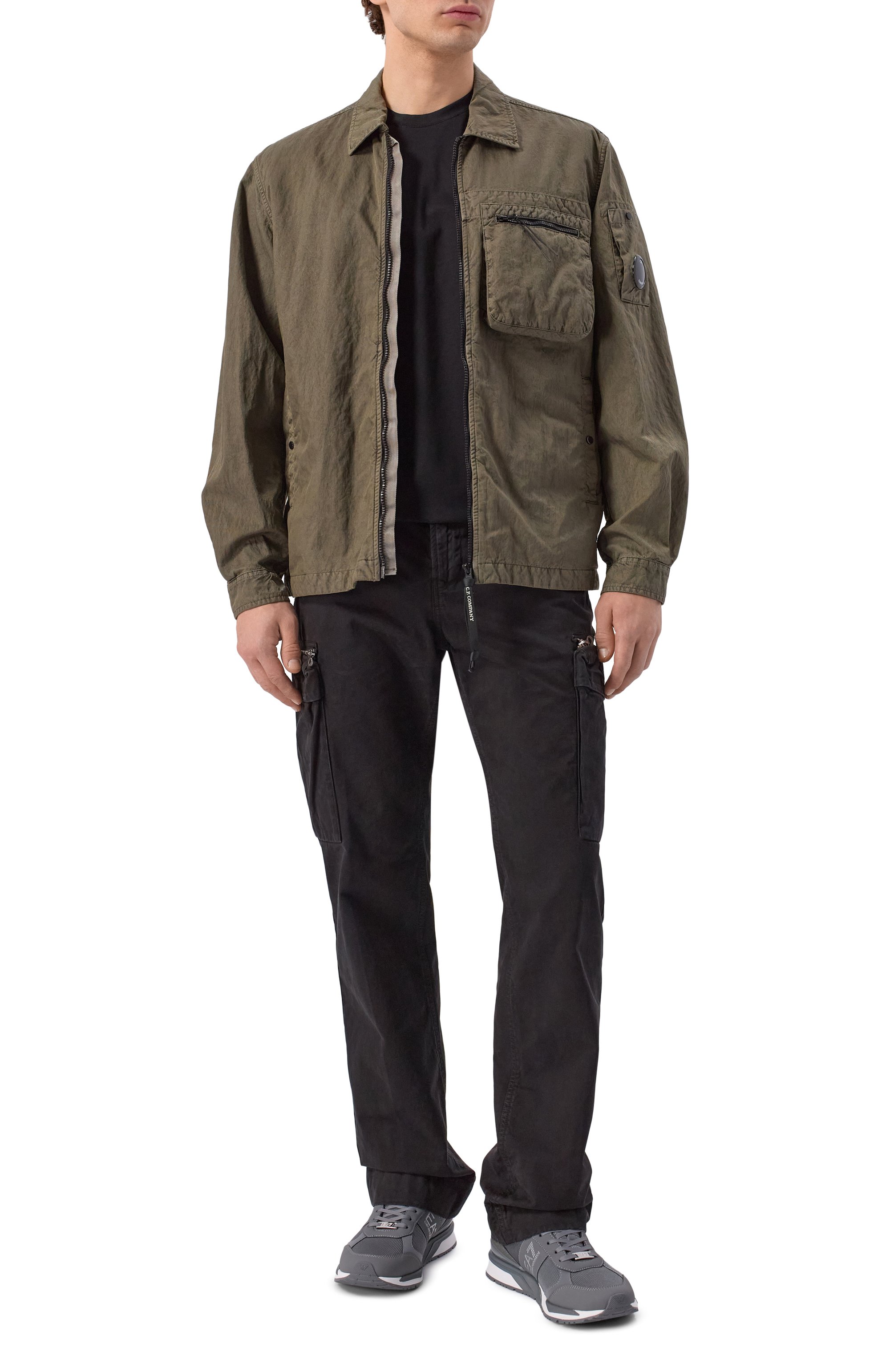 Текстильные кроссовки EA7 серого цвета по цене 22600 руб., арт. 7X000656/AF13550, фото 2 Текстильные кроссовки EA7, арт. 7X000656/AF13550, фото 2