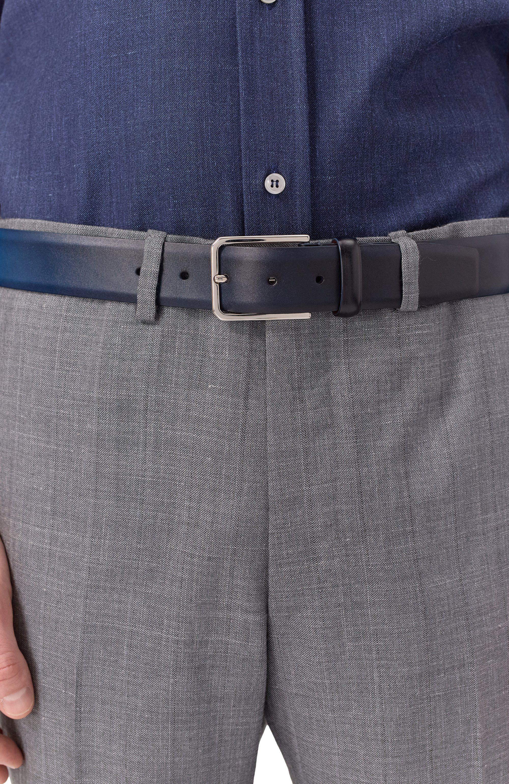 Кожаный ремень SANTONI, арт. CM35VS003B91EIFP, фото 2