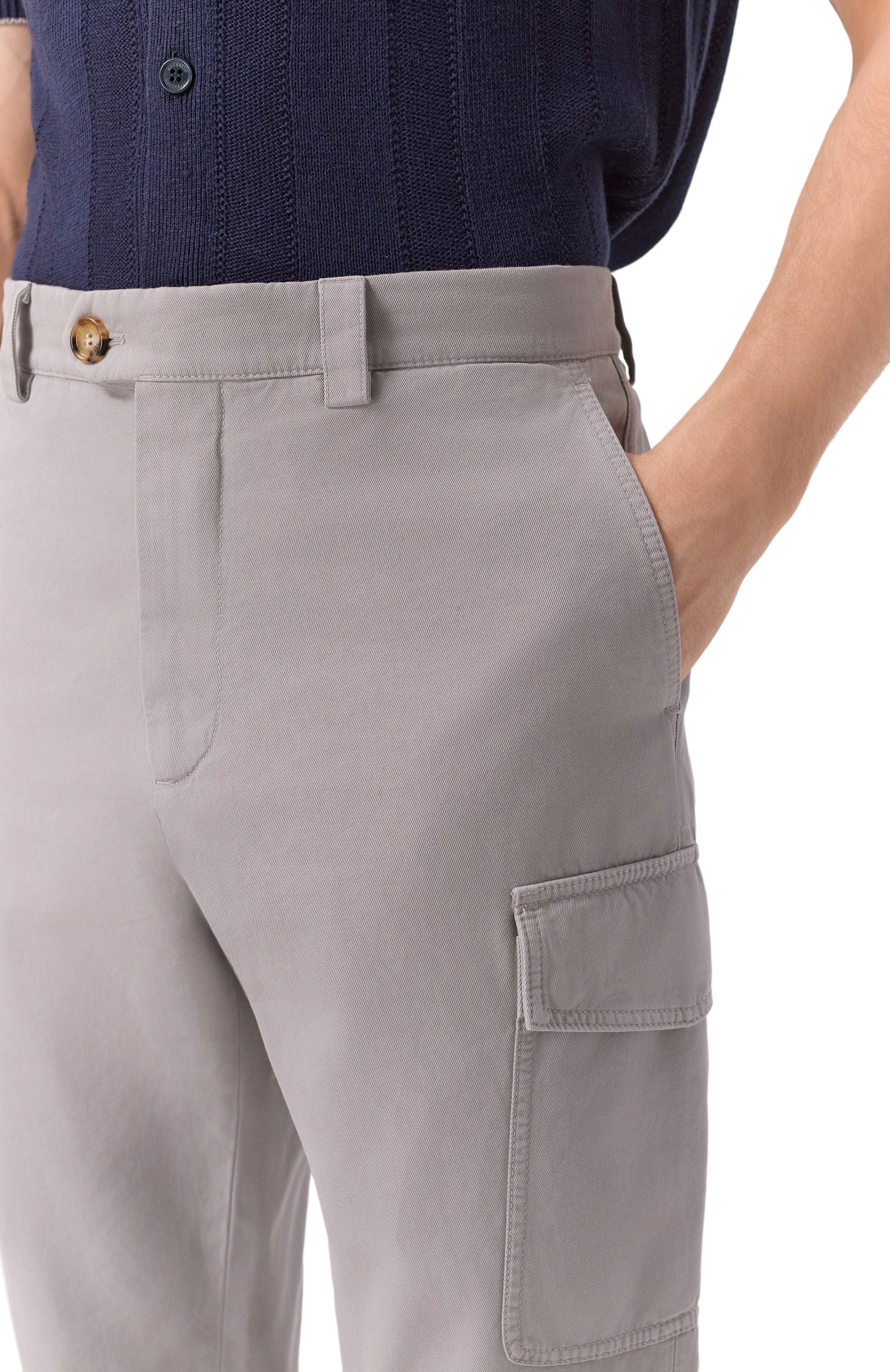 Хлопковые брюки-карго BRUNELLO CUCINELLI, арт. M252DE1890, фото 5