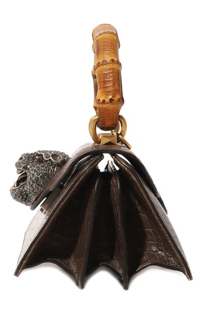 Сумка thiara из кожи аллигатора GUCCI коричневого цвета по цене 2671200 руб., арт. 488667 EV4AR, фото 4 Сумка thiara из кожи аллигатора GUCCI, арт. 488667 EV4AR, фото 4