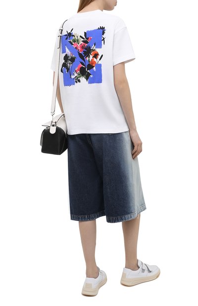 Хлопковая футболка OFF-WHITE белого цвета по цене 46500 руб., арт. 0WAA089S21JER001, фото 2 Хлопковая футболка OFF-WHITE, арт. 0WAA089S21JER001, фото 2