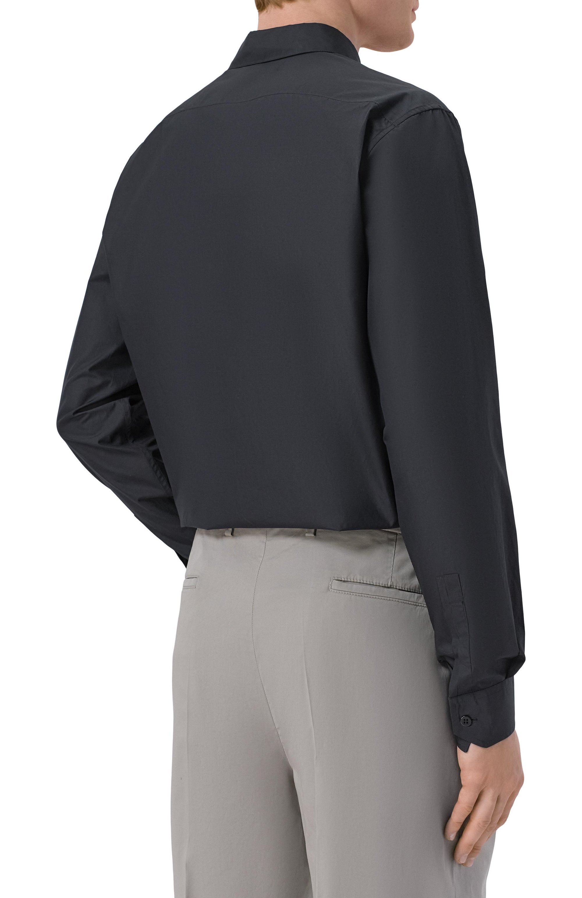 Хлопковая рубашка MVST черного цвета по цене 92150 руб., арт. M26.2PM.B009/F080 P0PELINE, фото 4 Хлопковая рубашка MVST, арт. M26.2PM.B009/F080 P0PELINE, фото 4