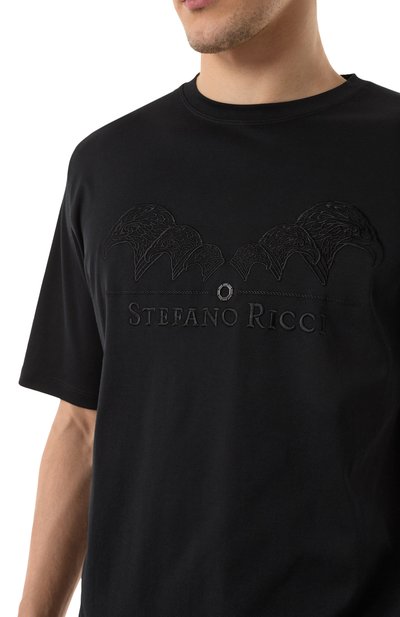 Хлопковая футболка STEFANO RICCI, арт. MNH5103980/LUXT, фото 5