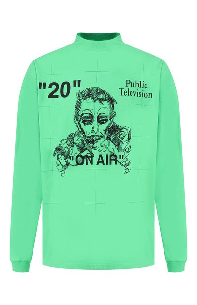 Хлопковый лонгслив OFF-WHITE, арт. 0MAB032F191850184010, фото 1