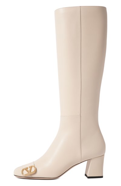 Кожаные сапоги veeside 70 VALENTINO кремового цвета по цене 238000 руб., арт. 9W2S0PT6/KLD, фото 4 Кожаные сапоги veeside 70 VALENTINO, арт. 9W2S0PT6/KLD, фото 4
