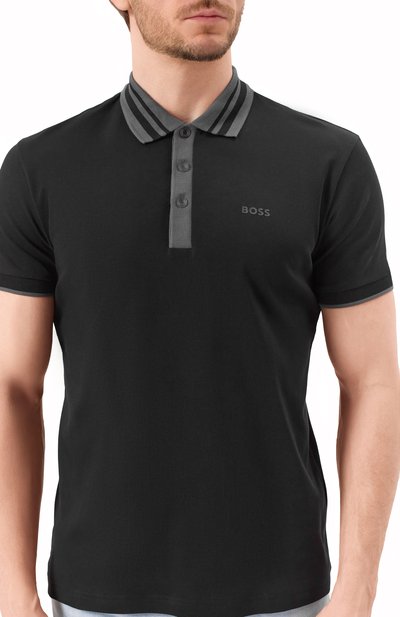 Хлопковое поло BOSS GREEN, арт. 50533272, фото 5