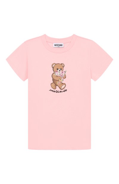 Хлопковая футболка MOSCHINO, арт. HGM06K/LAA02