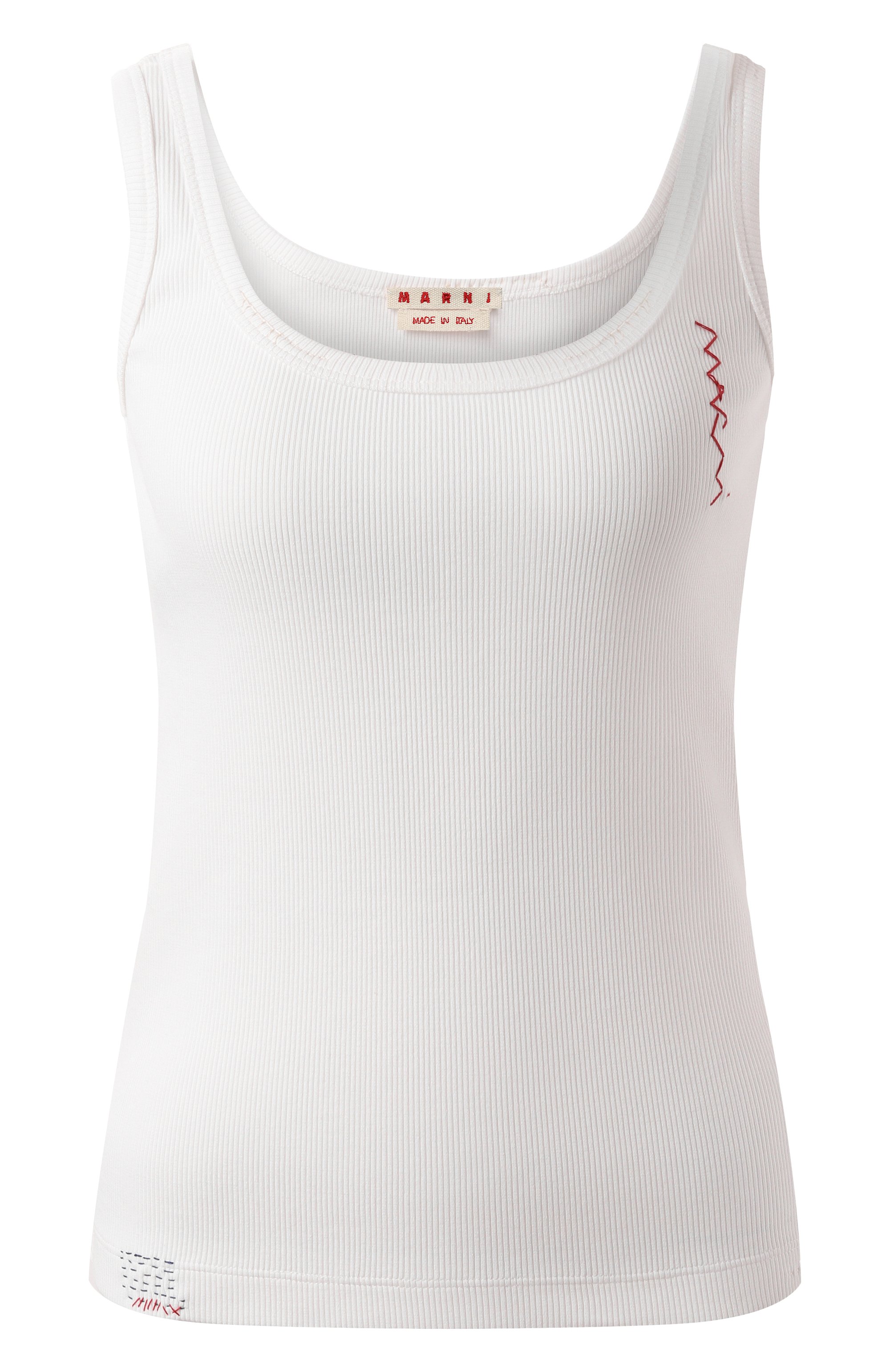 Хлопковая майка MARNI, арт. THJE0348S0/UTC458, фото 1