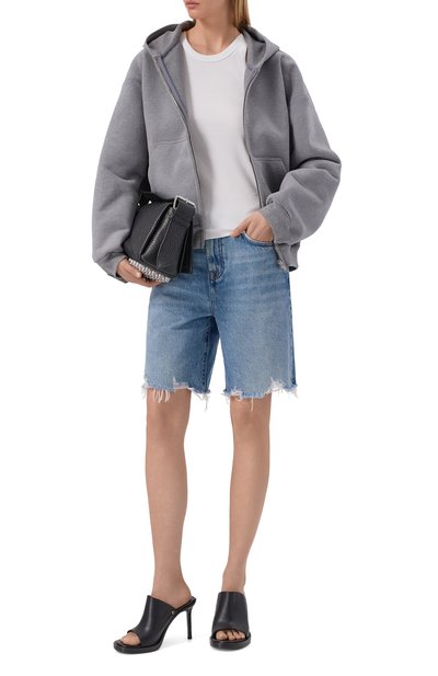 Джинсовые шорты lola 7 FOR ALL MANKIND голубого цвета по цене 22300 руб., арт. 7U87CE35-STW, фото 2 Джинсовые шорты lola 7 FOR ALL MANKIND, арт. 7U87CE35-STW, фото 2