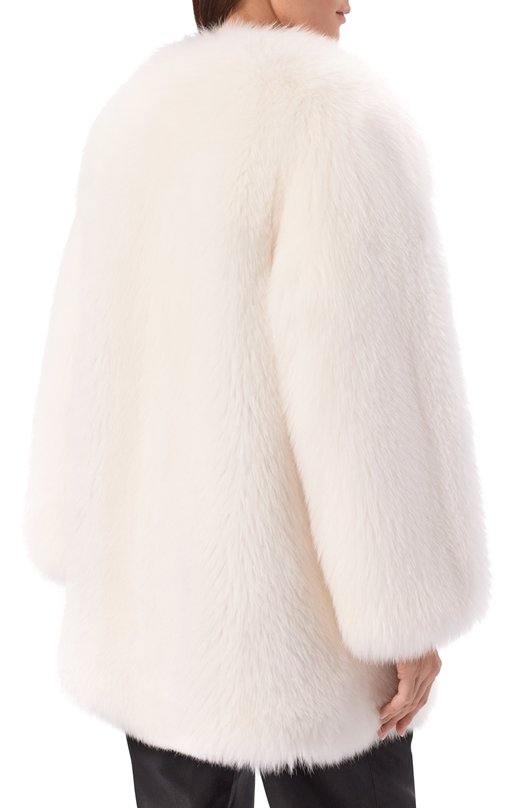 Шуба из лисы Giulia Gurman J3W42 Белый  J3W42 Фото 4