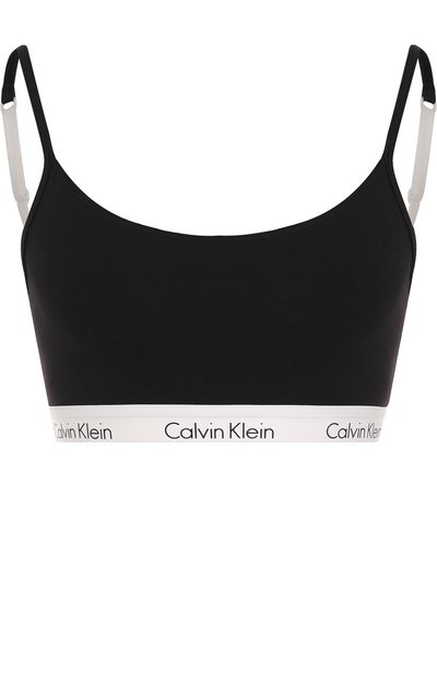 Женский хлопковый бюстгальтер с логотипом бренда CALVIN KLEIN, арт. QF1536E