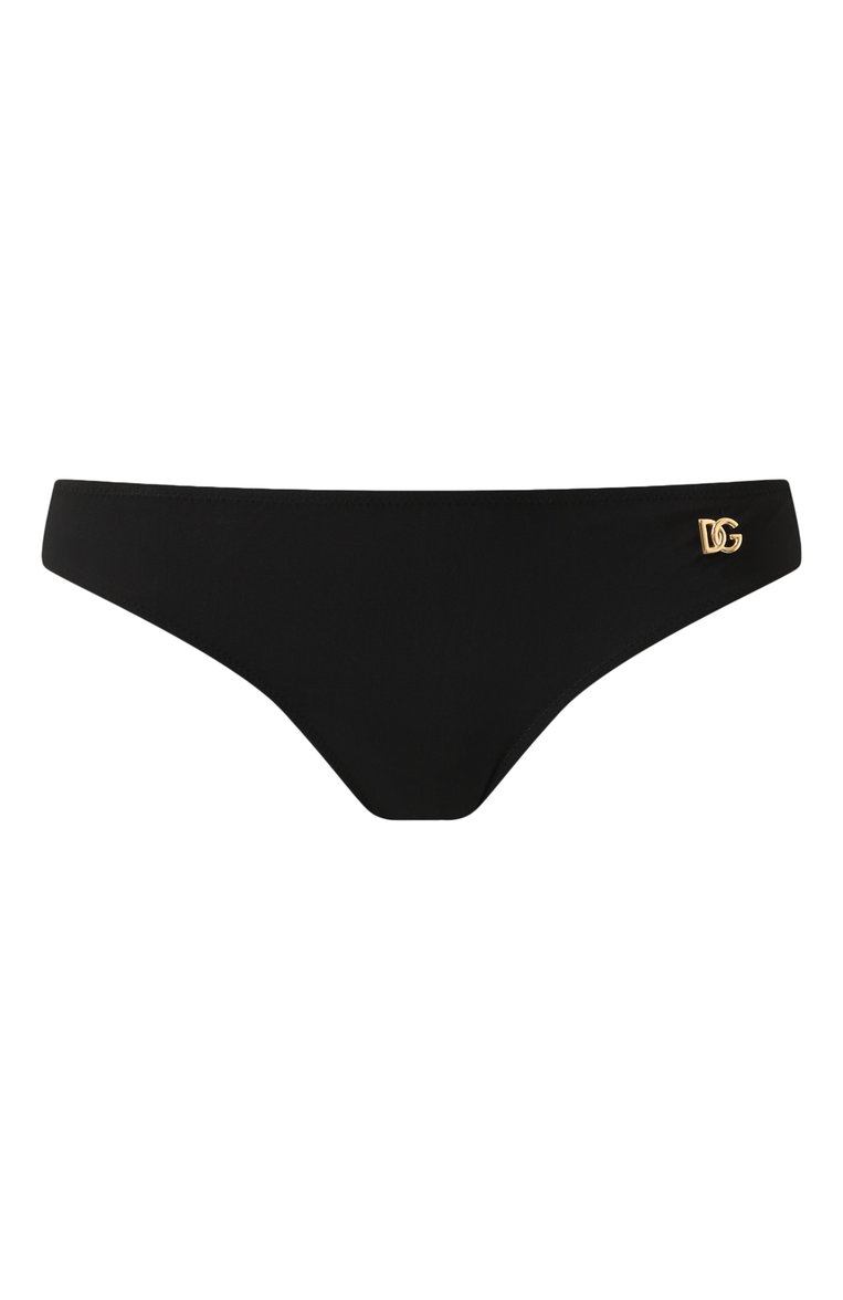 Женский плавки-бикини DOLCE & GABBANA черного цвета, арт. 02A03J/0N012 | Фото 1 (Материал внешний: Синтетич�еский материал; Нос: Не проставлено; Женское Кросс-КТ: Раздельные купальники; Автоматизация состава: Проставлено; Размерность: Идёт в размер)