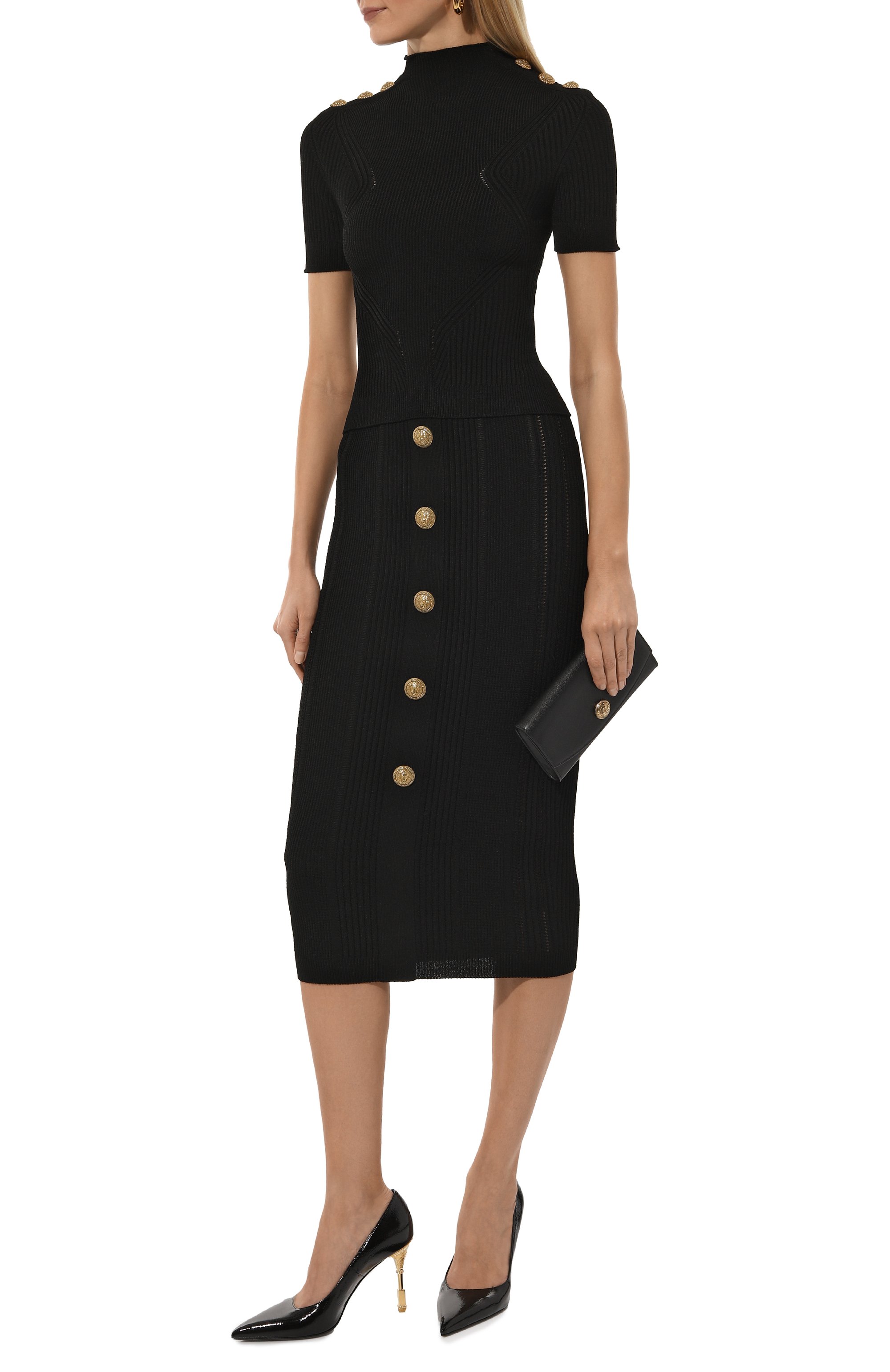 Юбка из вискозы BALMAIN, арт. CF1LD043/KF24, фото 2