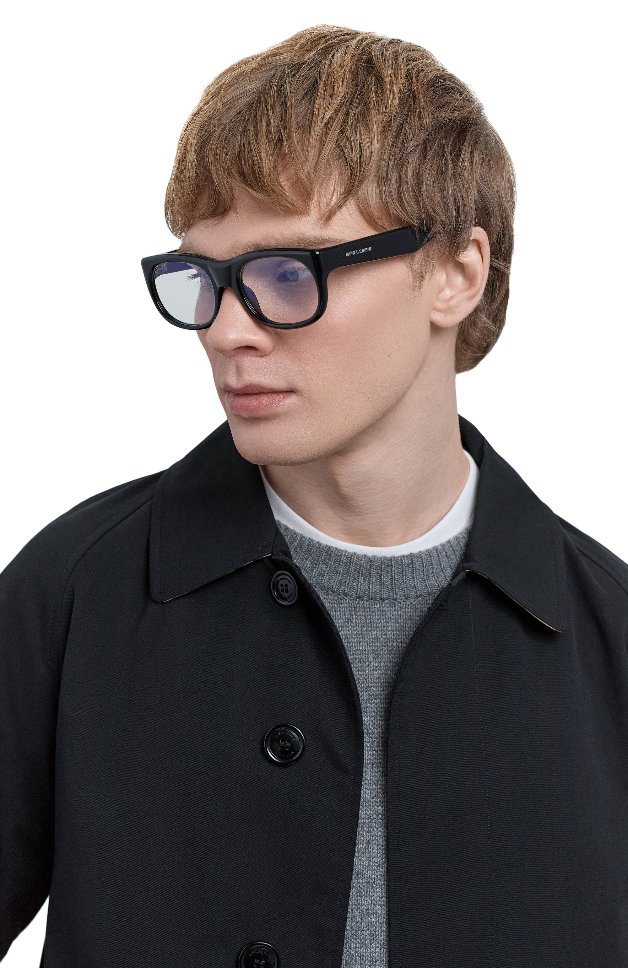 Оправа SAINT LAURENT черного цвета по цене 38950 руб., арт. SL 815 R0MY 0PT 001, фото 2 Оправа SAINT LAURENT, арт. SL 815 R0MY 0PT 001, фото 2