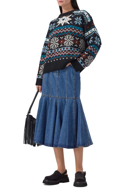 Замшевые сабо Moschino MA10864H0N/ME0 Чёрный  MA10864H0N/ME0 Фото 3