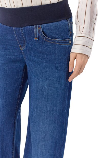 Джинсы PIETRO BRUNELLI синего цвета по цене 18000 руб., арт. JPR003/DE0119, фото 5 Джинсы PIETRO BRUNELLI, арт. JPR003/DE0119, фото 5