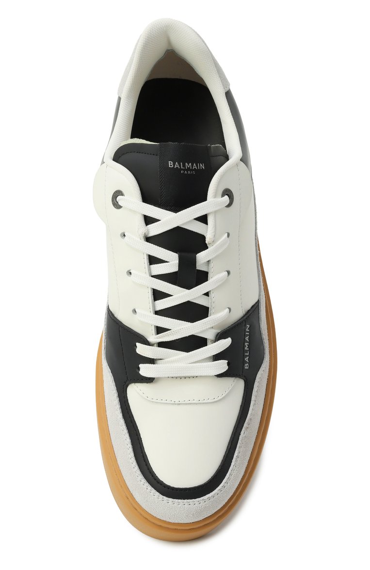 Кожаные кеды b-court flip BALMAIN, арт. FM1VI349/LC0P, фото 1