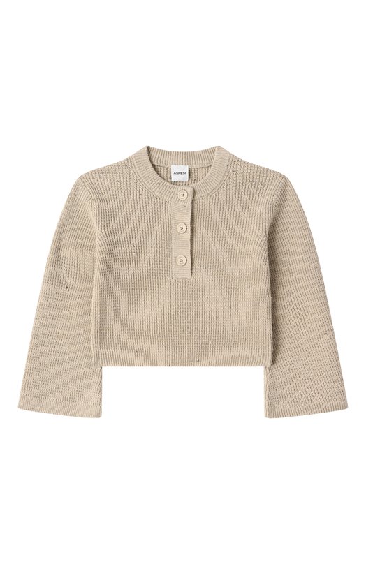 

Хлопковый пуловер Aspesi, Бежевый