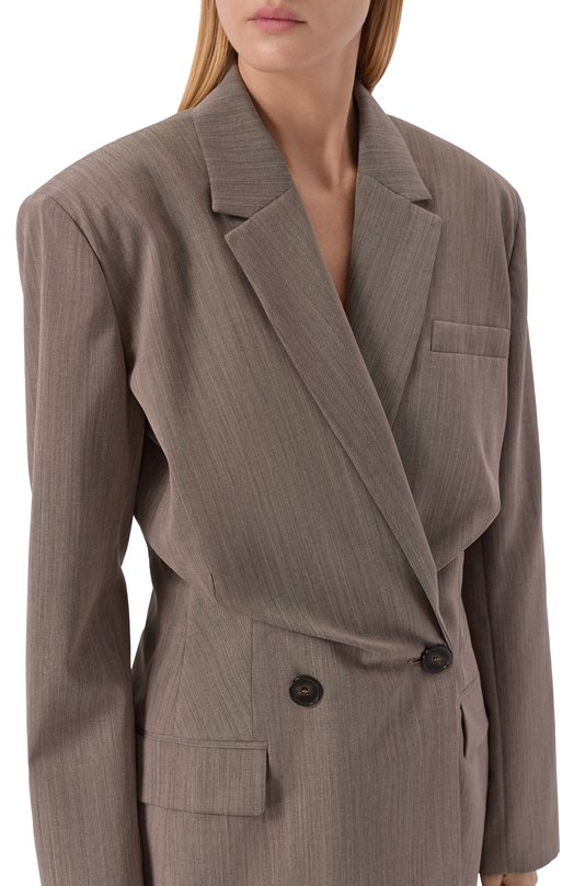 Шерстяной жакет Iro WM07SUNRISE Бежевый  WM07SUNRISE Фото 5