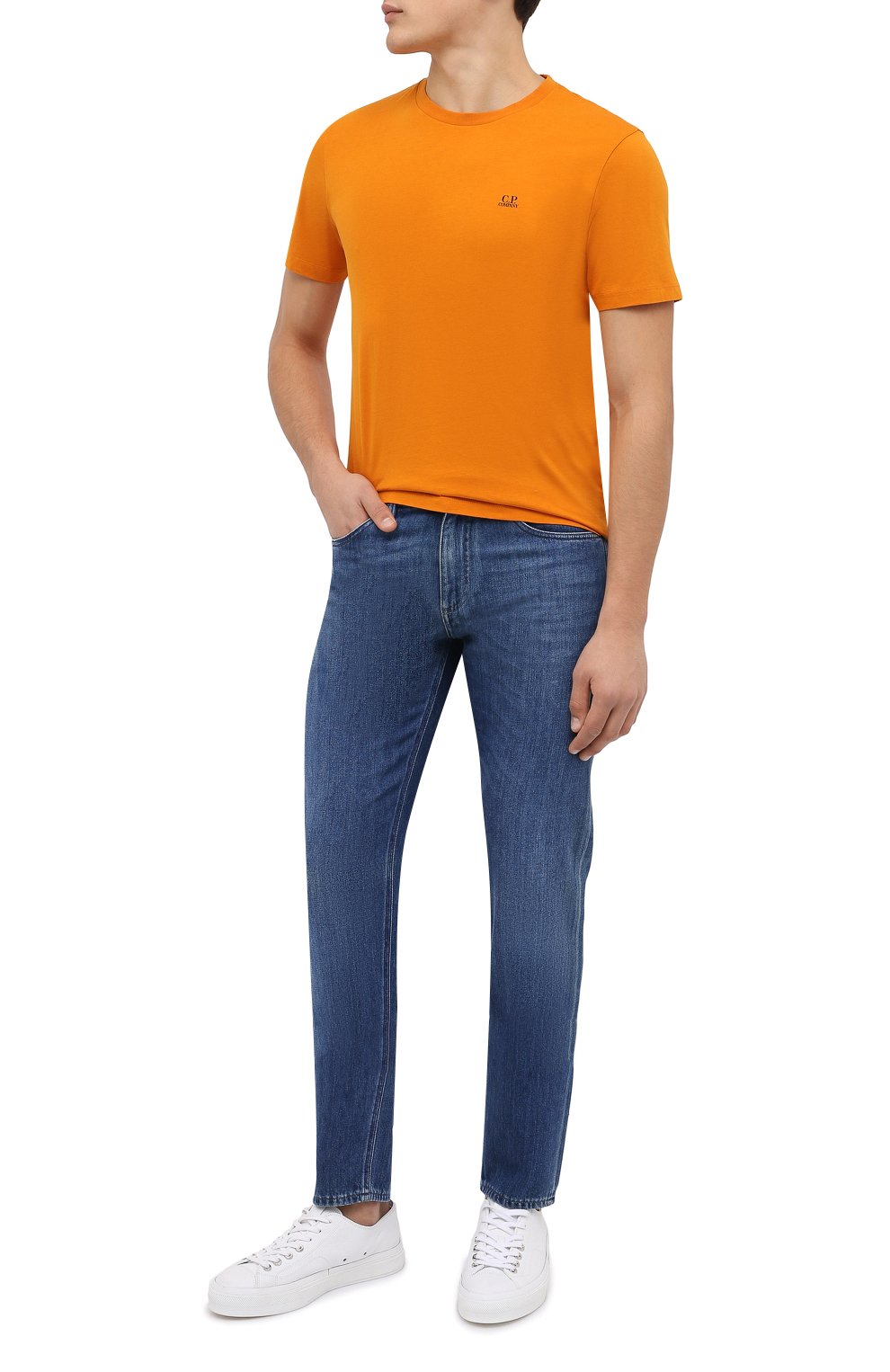 Хлопковая футболка C.P. COMPANY, арт. 11CMTS037A-005100W, фото 2