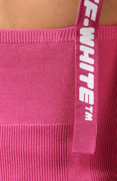 Топ из вискозы OFF-WHITE фуксия цвета по цене 27600 руб., арт. 0WHD011R20H330682800, фото 5 Топ из вискозы OFF-WHITE, арт. 0WHD011R20H330682800, фото 5