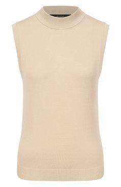 Женский топ из вискозы WEEKEND MAX MARA бежевого цвета, арт. BELGI0 | Фото 1 (Рукава: Короткие, Без рукавов; Длина (для топов): Стандартные; Материал внешний: Вискоза; Стили: Кэжуэл; Кросс-КТ: Трикотаж; Автоматизация состава: Проставлено; Автоматизация ТО: Проставлено)