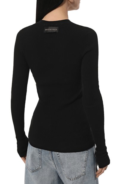 Хлопковый пуловер BALENCIAGA, арт. 748747/T3274, фото 4