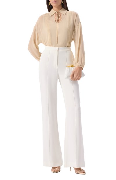 Брюки ELIE SAAB белого цвета по цене 141500 руб., арт. P0005, фото 2 Брюки ELIE SAAB, арт. P0005, фото 2