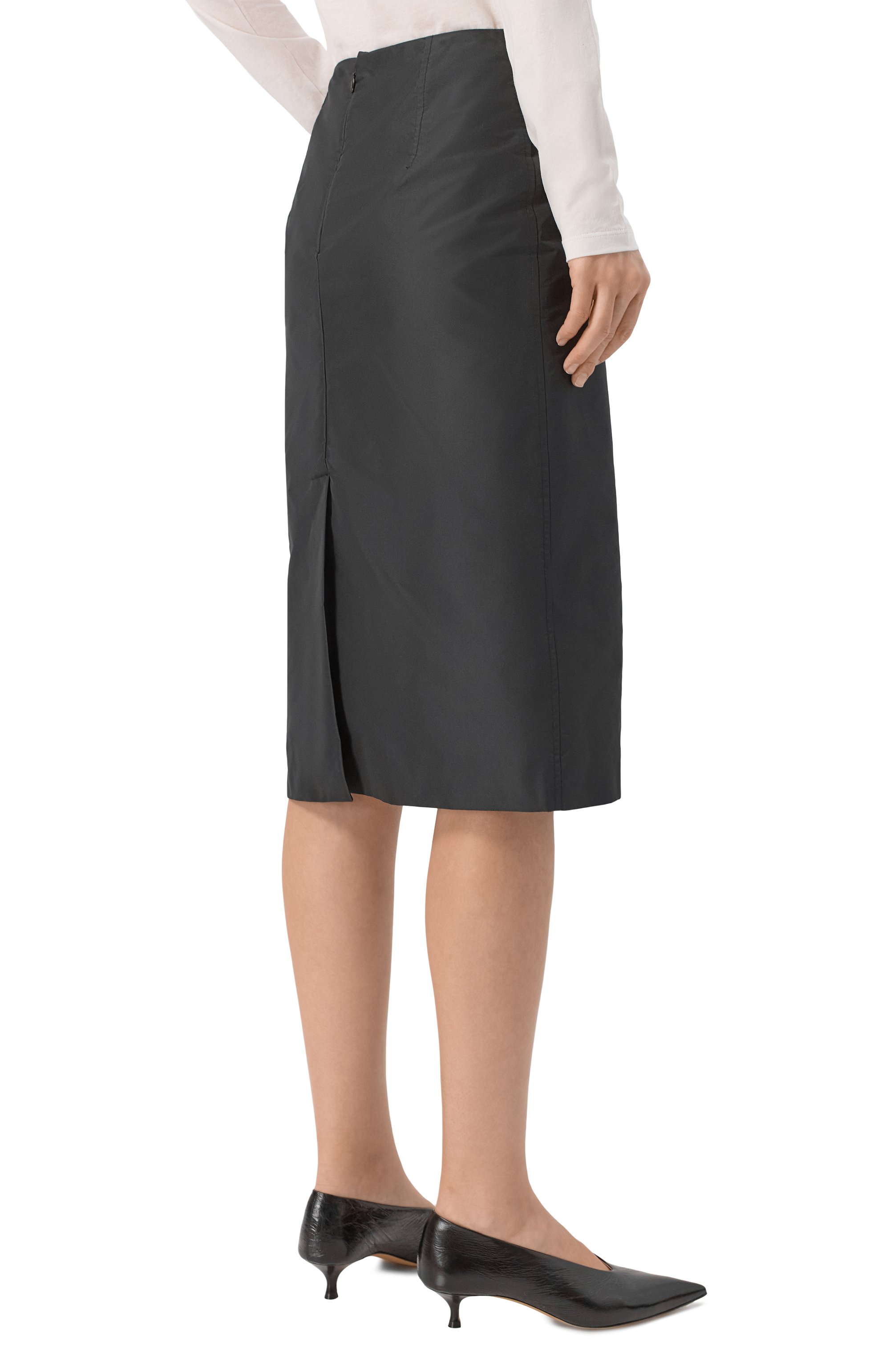 Юбка JIL SANDER черного цвета по цене 113500 руб., арт. J03MA0302/J70221, фото 4 Юбка JIL SANDER, арт. J03MA0302/J70221, фото 4
