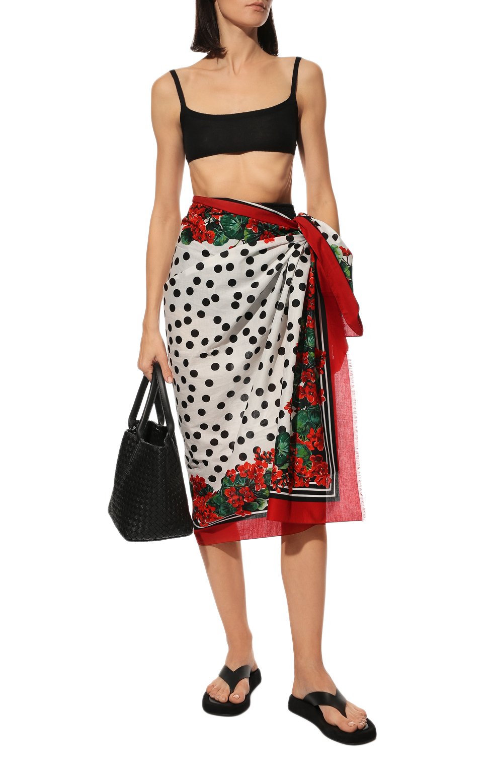 Хлопковое парео DOLCE & GABBANA, арт. FS185A/GD043/0UTLET AW22-23, фото 2