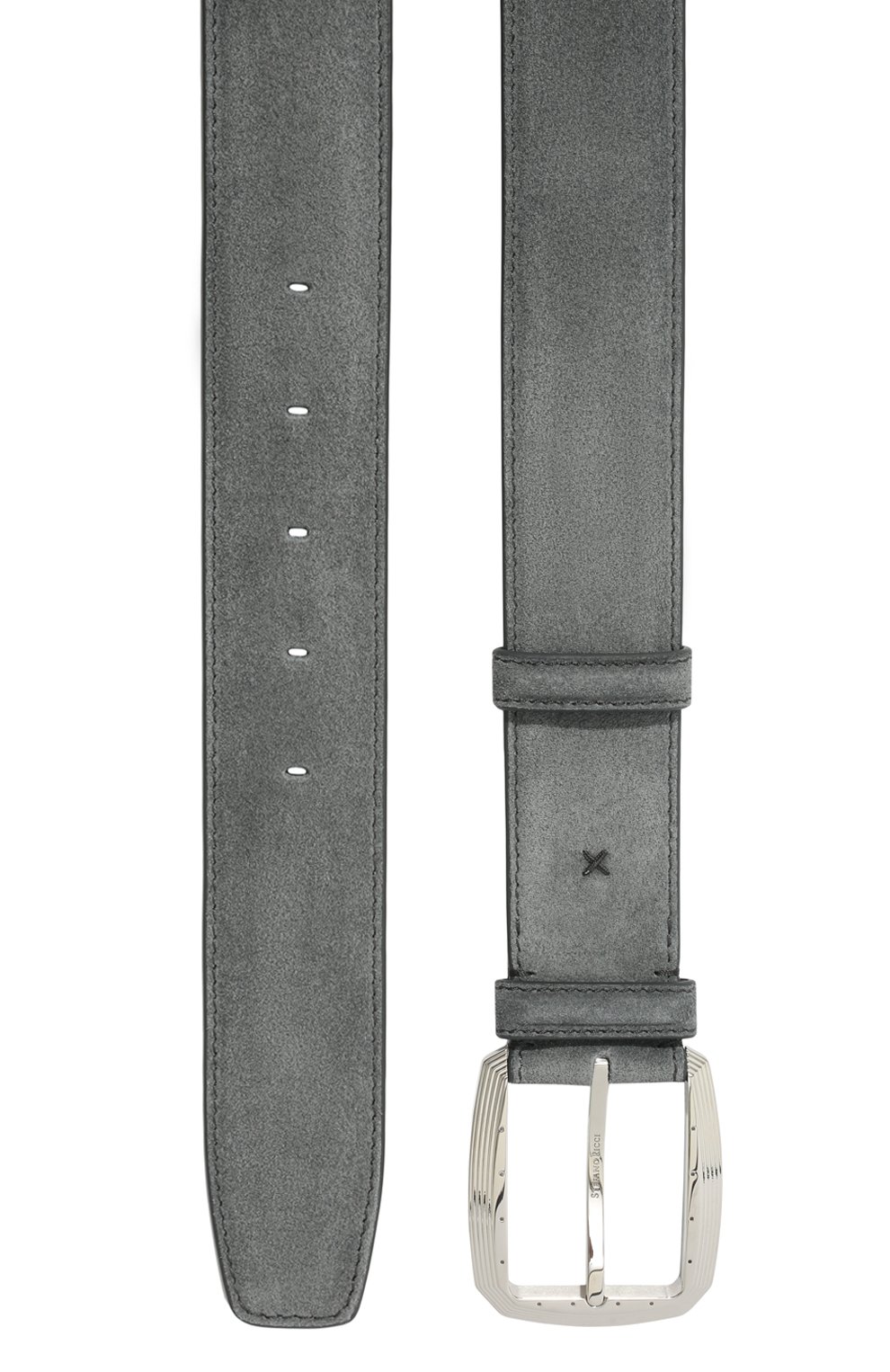 Замшевый ремень STEFANO RICCI серого цвета по цене 109000 руб., арт. N381SD/A570P, фото 3 Замшевый ремень STEFANO RICCI, арт. N381SD/A570P, фото 3