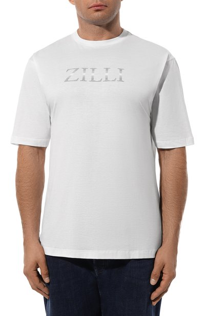 Хлопковая футболка ZILLI, арт. TSR001M0110VZSD00/62, фото 3