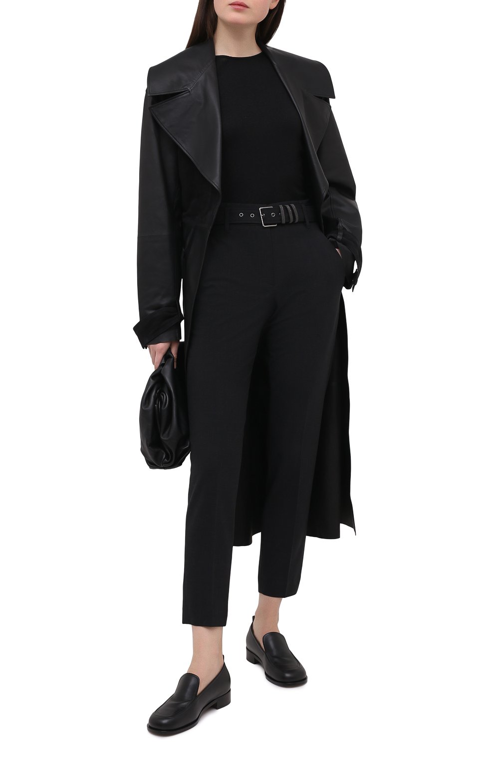 Шерстяные брюки BRUNELLO CUCINELLI темно-серого цвета по цене 112500 руб., арт. M0W07P7465, фото 2 Шерстяные брюки BRUNELLO CUCINELLI, арт. M0W07P7465, фото 2