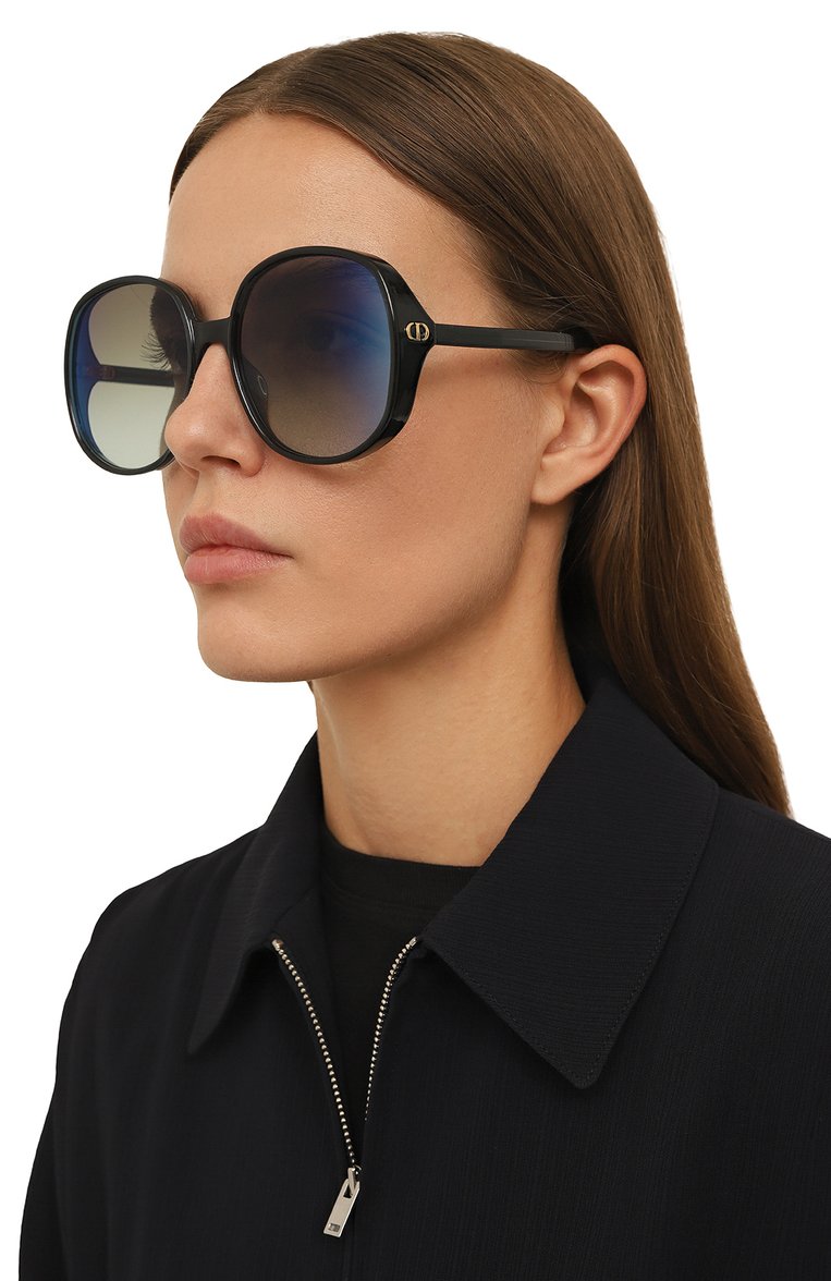 Женские солнцезащитные очки DIOR EYEWEAR синего цвета, арт. DD0LL R1U 30C6 | Фото 2 (Тип очков: С/з; Нос: Не проставлено; Региональные ограничения белый список (Axapta Mercury): Не проставлено; Материал: Пластик; Оптика Гендер: оптика-женское; Очки форма: Круглые)