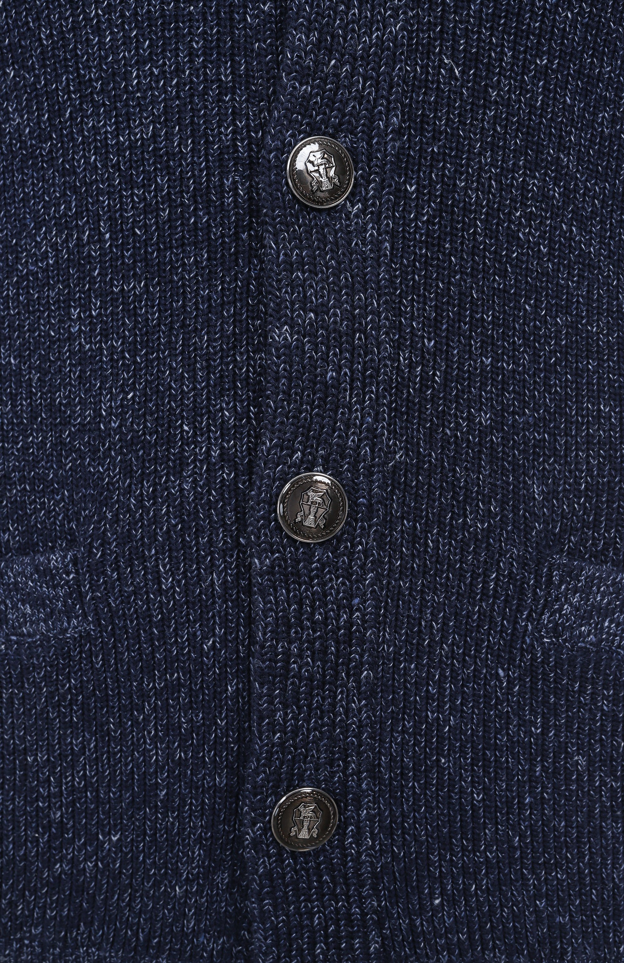 Кардиган из хлопка и льна BRUNELLO CUCINELLI, арт. MCH709006P, фото 6