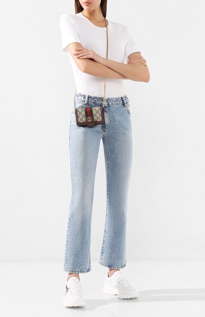 Кожаные кроссовки rhyton GUCCI белого цвета по цене 113760 руб., арт. 583337/DRW00, фото 2 Кожаные кроссовки rhyton GUCCI, арт. 583337/DRW00, фото 2