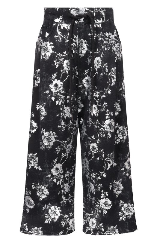 Хлопковые брюки R13 R13WK240-001CF Чёрный R13WK240-001CF