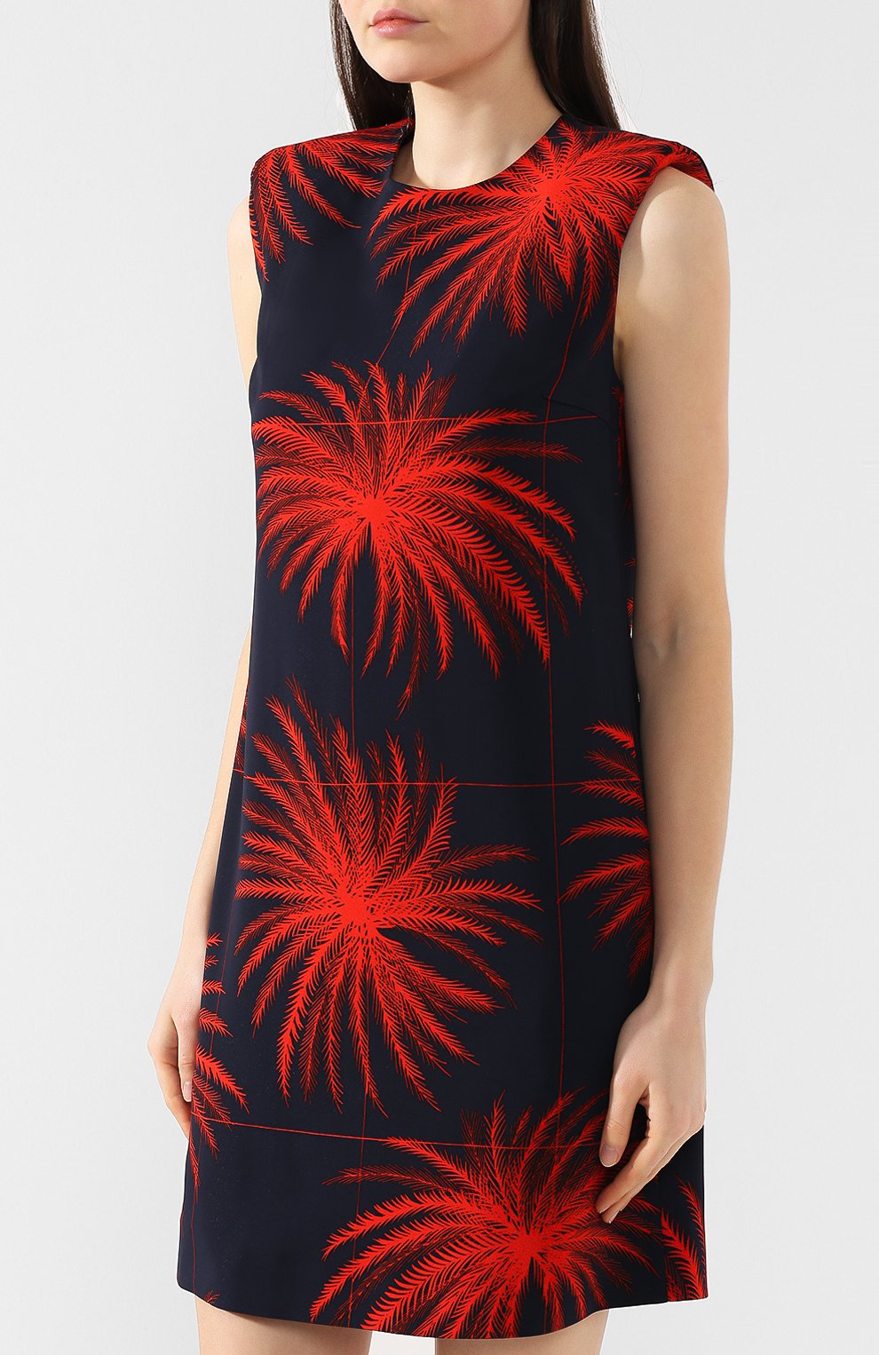 Платье из вискозы VICTORIA, VICTORIA BECKHAM, арт. DRVV 599 PSS19 PRINTED HEAVY CREPE, фото 3